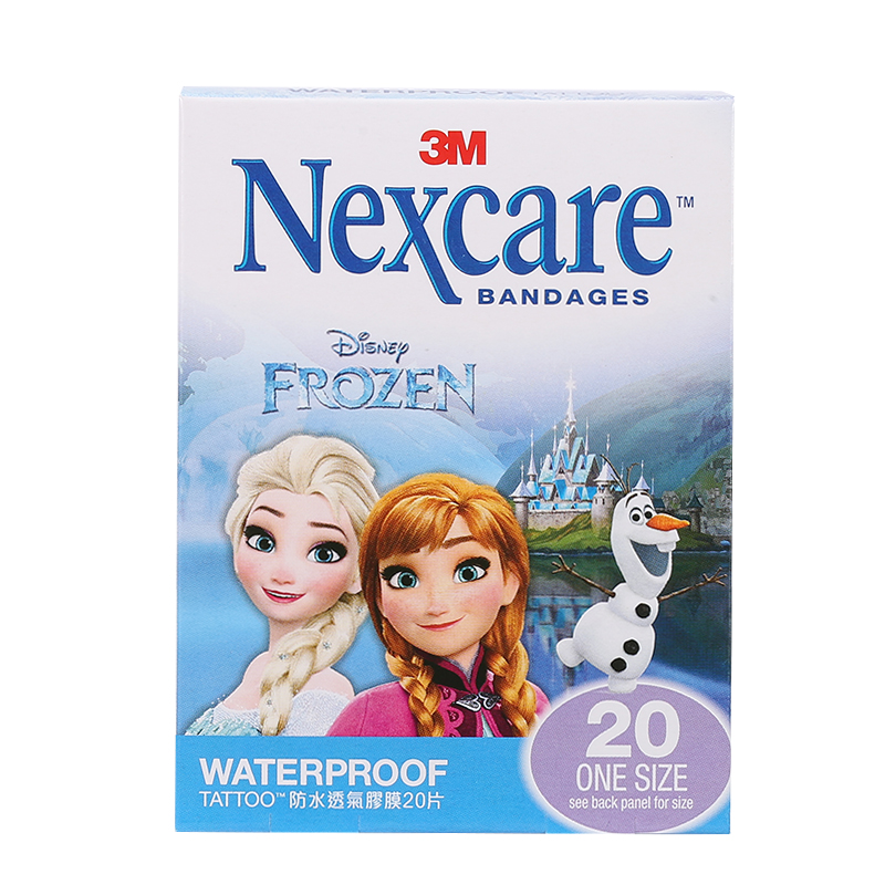 3M Nexcare魔雪奇緣防水透氣膠布 20片裝