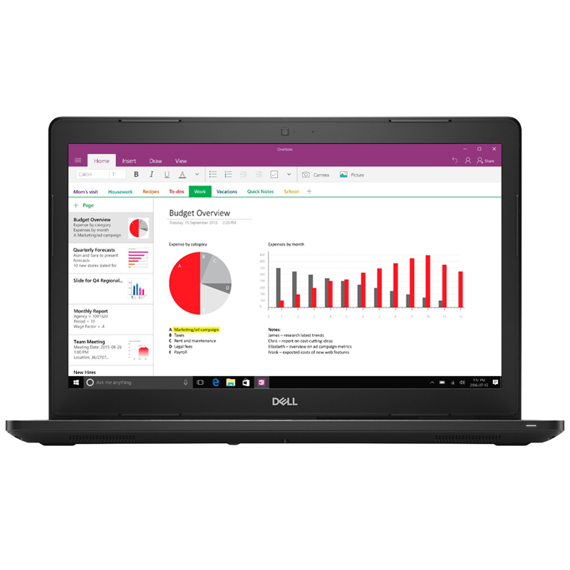 戴尔(DELL)Latitude3580 15.6英寸 办公商用笔记本电 (Intel i5-6200U 4GB 500GB 2G独显 Win10 2年上门 )