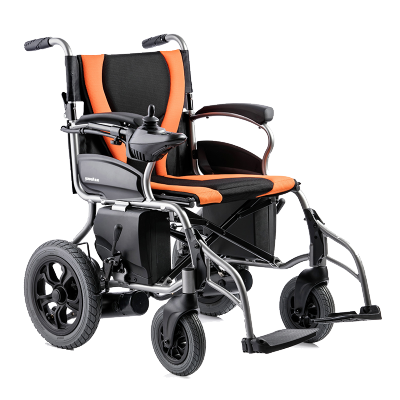 鱼跃(YUWELL)电动轮椅车D130H 折叠老人轻便 代步车老年残疾人四轮自动智能(右手款)