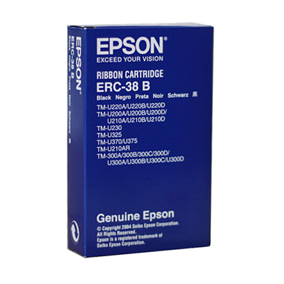 爱普生(epson)ERC-38B黑色色带框标配 适用于TM-U220PD 微型针式POS打印机