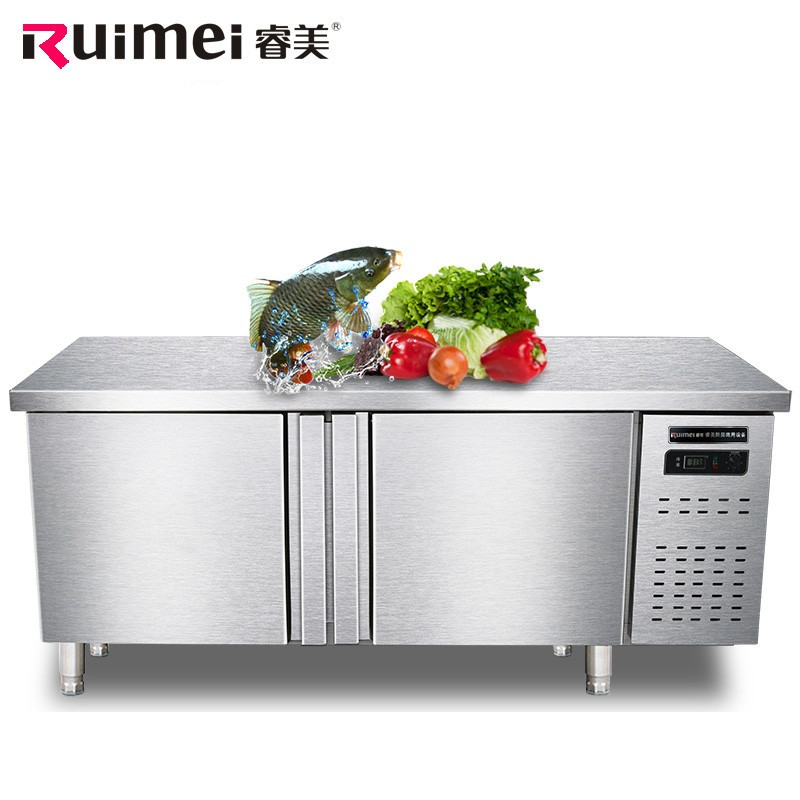 睿美（Ruimei） 保鲜冷藏工作台 卧式冰柜商用操作台 全冷藏1.5米