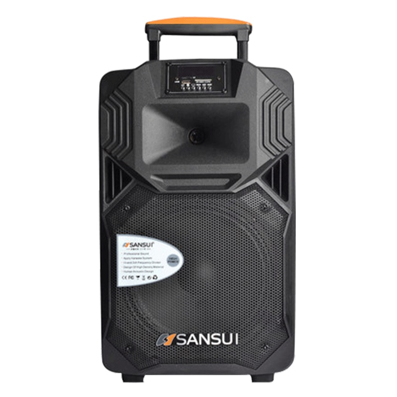 山水(SANSUI) SS1-15 广场舞音响 蓝牙拉杆音箱户外便携式音响 大功率带无线麦克风 电瓶音箱婚庆主持扩音器