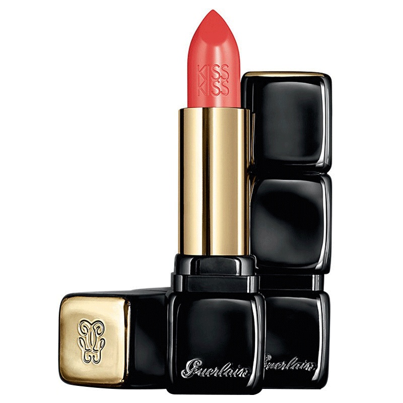 [李佳琦推荐]娇兰(GUERLAIN)亲亲口红黑管#344 SexyCoral3.5g 红色系保湿淡化唇色