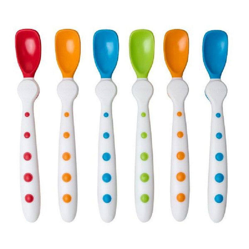 Gerber 嘉宝 防滑训练宝宝学习勺 6件套 78747 品牌直采 婴儿勺子 PP