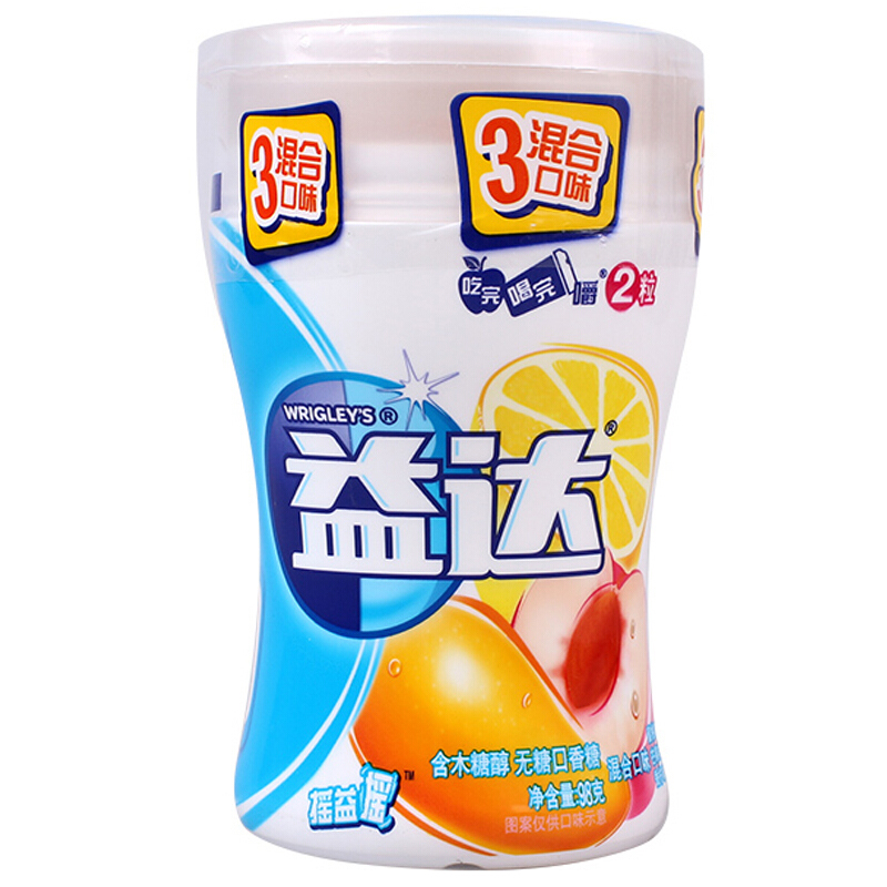 箭牌益达混合水果70粒瓶装98g