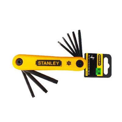 工具库 史丹利Stanley 8件套折叠式花形扳手69-263-23C T9-T40 8件套