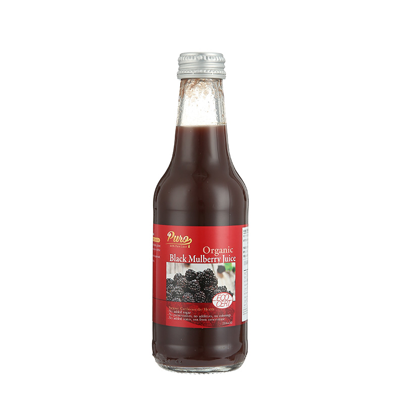 Puro百份百有機純黑桑莓汁250ml