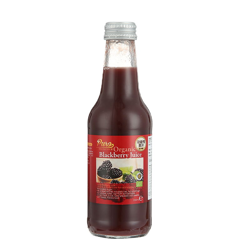 Puro百份百有機純黑莓汁250ml