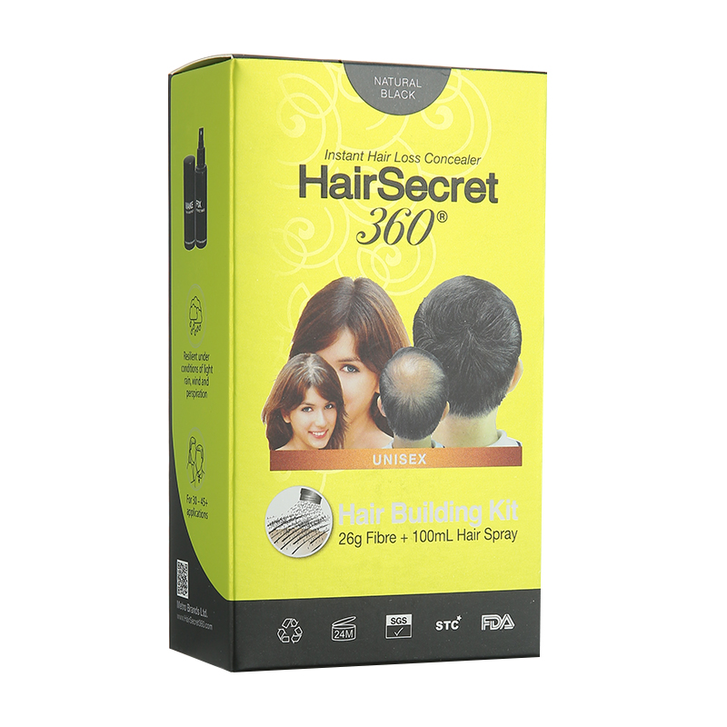 HairSecret 360增髪纖維套裝-自然黑26g+100ml