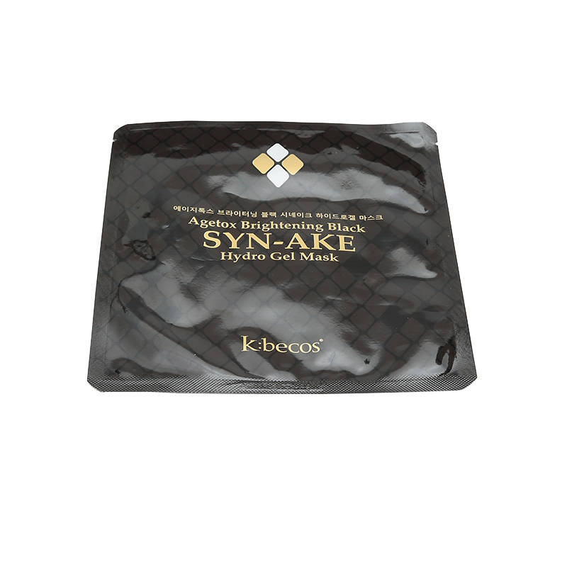 K becos蛇毒袪紋緊膚亮 白黑面膜1片