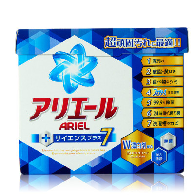 宝洁(Procter&Gamble) 日本原装 碧浪洗衣粉 多功能亮白去污无磷护色通用 0.9kg