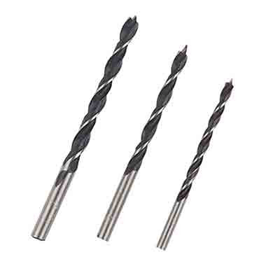 [苏宁自营]工具家 电钻附件 木工麻花钻头三支装4、5、6mm