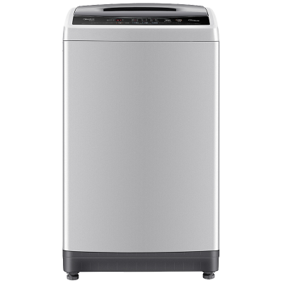 美的(Midea)MB90VN13 9公斤全自动波轮洗脱一体洗衣机 免清洗,十年桶如新 品质电机 家用智力灰