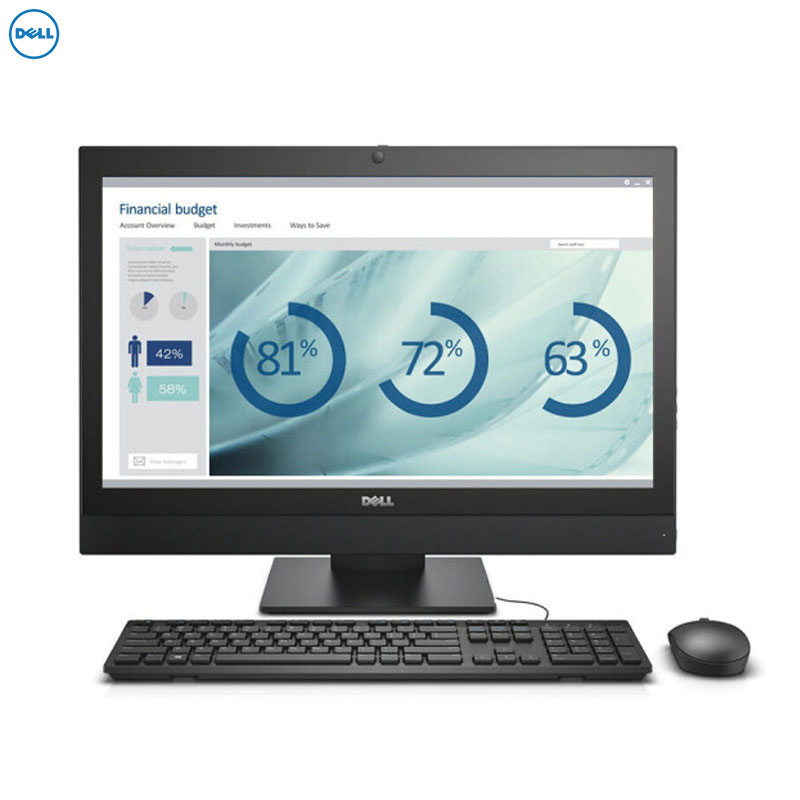 戴尔(DELL)5250一体机电脑(I3 4G 1TB 2G独显 DVDRW 21.5寸 无系统 KM)SC