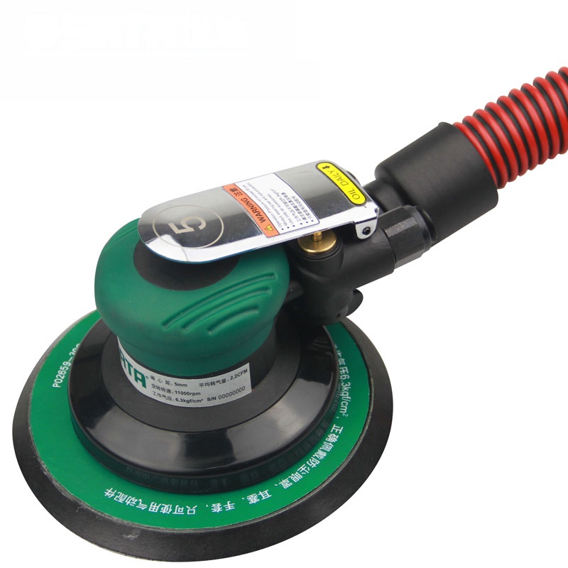世达6"工业级自动吸尘式气动打磨机(偏心距5MM)SA02662