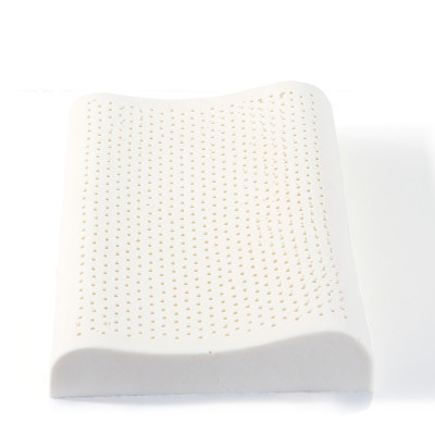 水星(MERCURY)家纺 助眠枕乳胶枕芯一只装 护颈成人睡眠枕头春季夏季秋季冬季 释压曲线乳胶枕