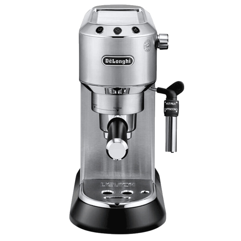 [卡布基诺系统]德龙(DeLonghi) EC685半自动咖啡机 泵压式 30S速热 花式咖啡 不锈钢材质 银色