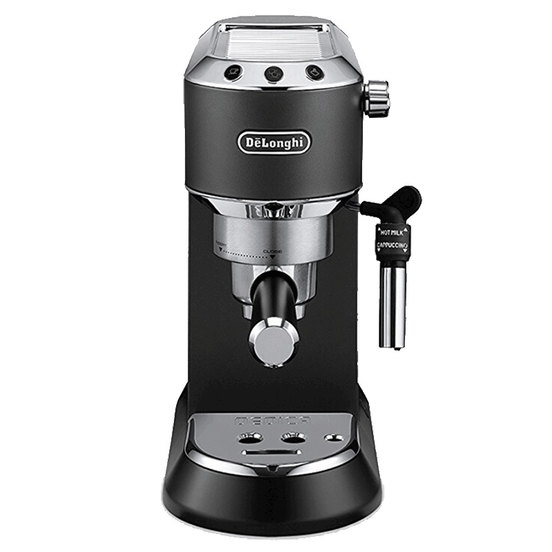 [卡布基诺系统]德龙(DeLonghi) EC685半自动咖啡机 泵压式 30S速热 防滴漏 不锈钢材质 黑色