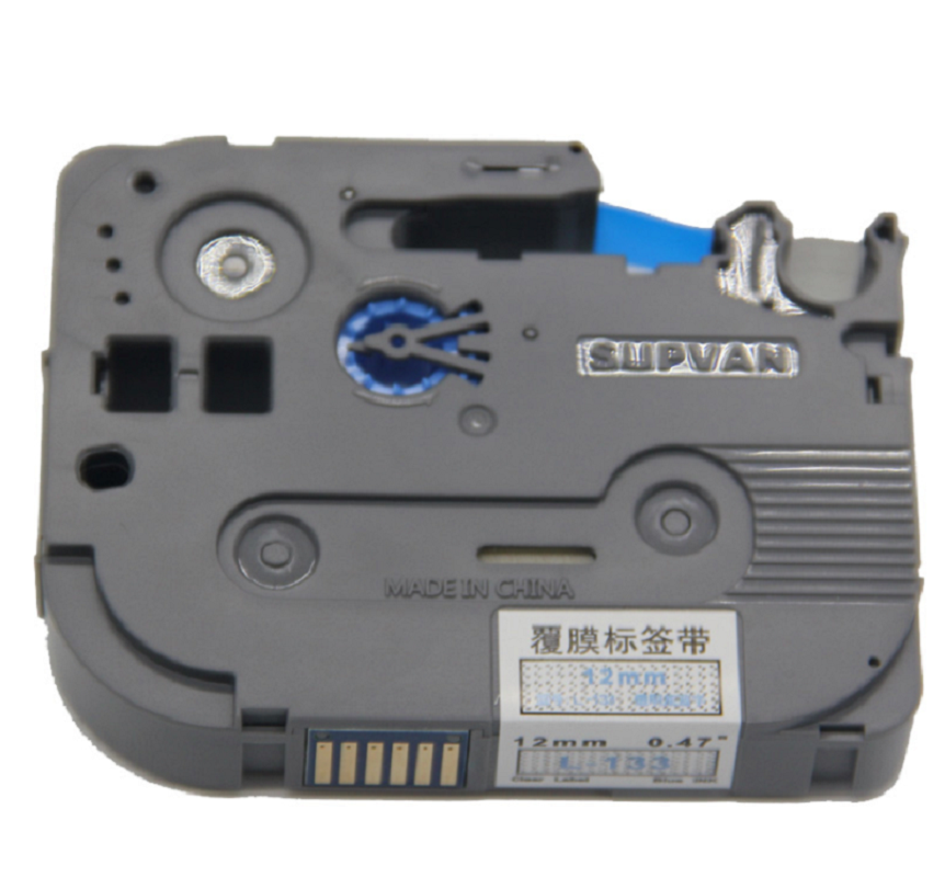 硕方 标签机透明底蓝字色带12mm * 8m L-133(单位:卷)