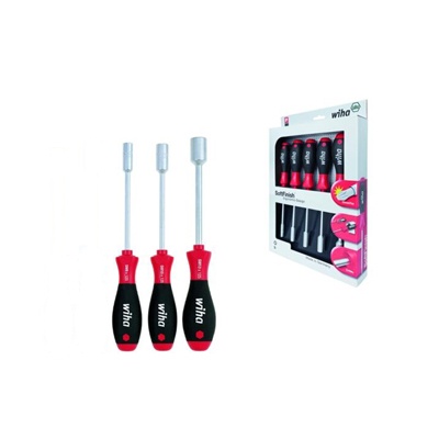 威汉Wiha 双色软柄六角螺母套筒螺丝批 341SF K5 5件套 01034