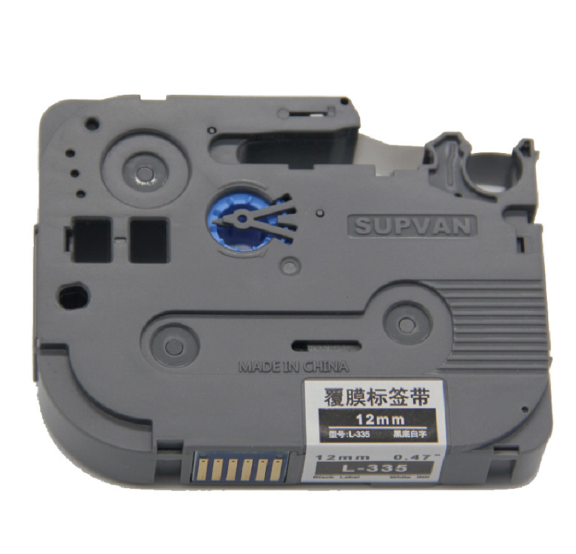 硕方 标签机黑底白字色带12mm *8m L-335(单位:卷)