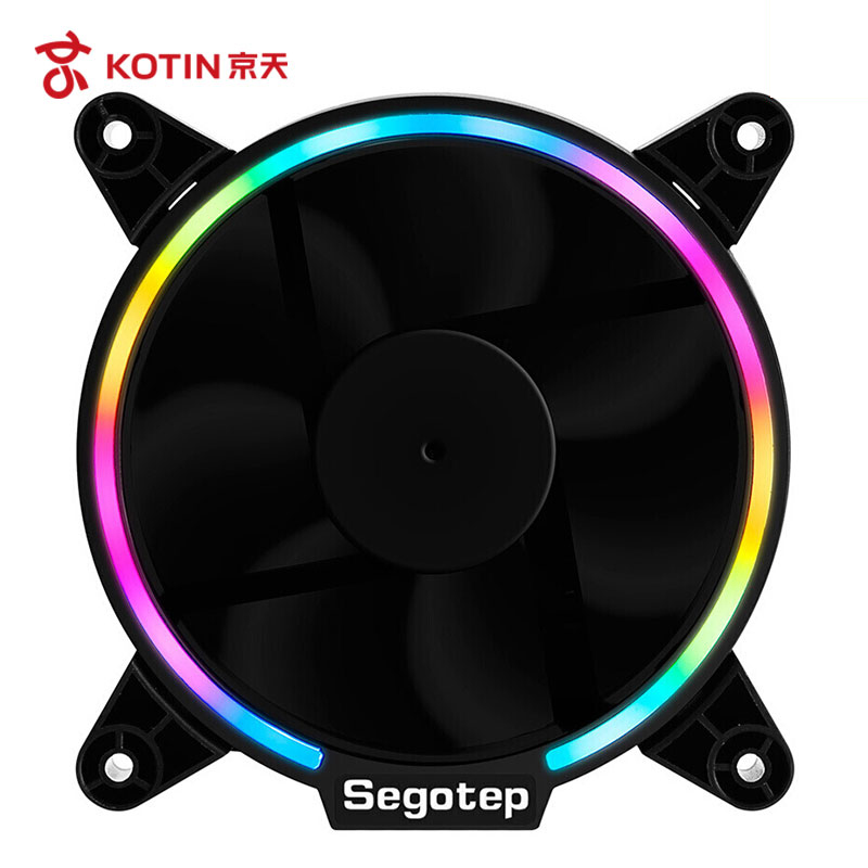 京天(KOTIN) 鑫谷光致12炫彩RGB机箱风扇台式电脑12CM静音LED炫光风扇自营