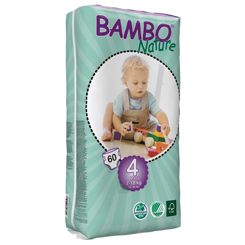 [香港行貨] Bambo Nature班博 綠色嬰兒紙尿片5號(大碼)54片