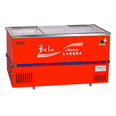 五洲伯乐(WUZHOUBOLE)SR/SF808 610升岛柜 商用深底冷藏冷冻展示柜 卧式冷柜 海鲜柜 推拉门速冻冰柜