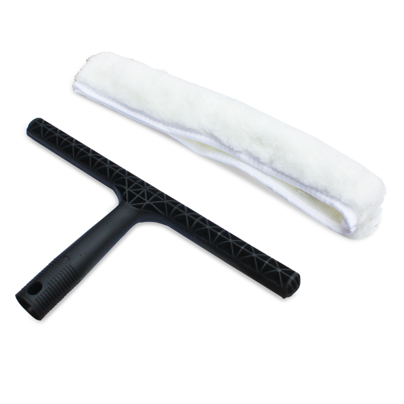 白云清洁(BAIYUN CLEANING) 不锈钢玻璃抹水器+配套毛头 35cm(单位:套)