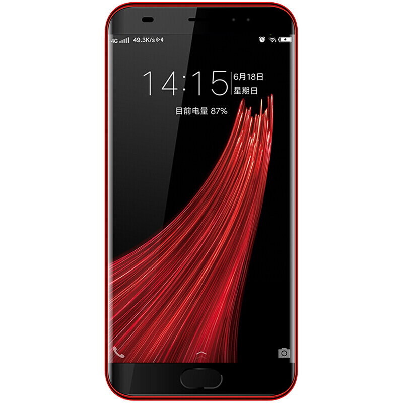 天语(K-Touch) 全网通4G移动联通电信智能手机 双卡双待 8818 2GB+16GB 魅丽红