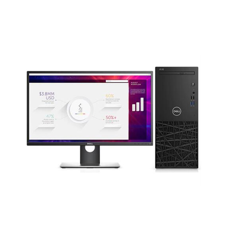 戴尔(Dell)成铭C3977M 台式商用电脑整机 21.5英寸显示器(i5-7500 4G 1T 核显 黑)