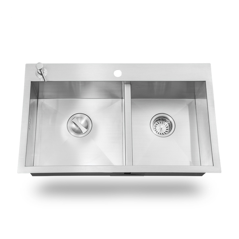 科勒水槽K-3581T-2FD-NA沃特台上台下双槽厨盆洗菜盆