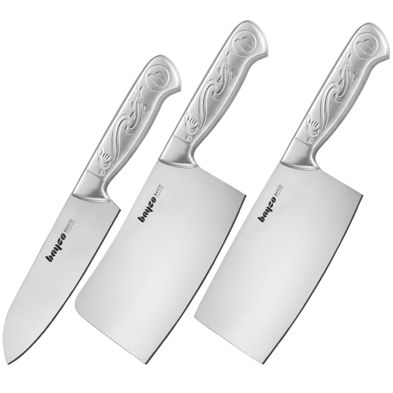 拜格BAYCO 刀具套装龙腾系列不锈钢厨房菜刀料理切片刀三件套BD2880