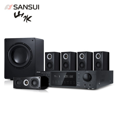 山水(SANSUI) 家庭影院音响组合 音响套装 5.1声道环绕 功放低音炮