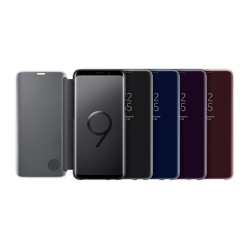 三星(SAMSUNG) S9+原装手机壳/立式智能手机套/镜面保护套紫色