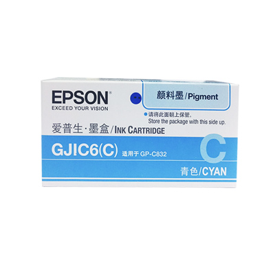 爱普生(EPSON)C13S020568 青色墨盒 (适用于GP-C832)GJIC6青色