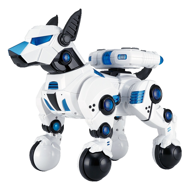星辉(Rastar)儿童音乐机器狗智能遥控狗玩具 可USB充电智能犬电动玩具77960星河白
