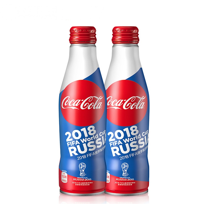 可口可乐 Coca-Cola 汽水 世界杯国旗定制装 网红可乐 铝瓶 碳酸饮料250ml(四种国家图案随机发货)
