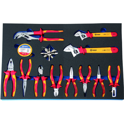 工具库 宝合BOOHER 13件VDE绝缘维修工具组套 BH-01.0200604