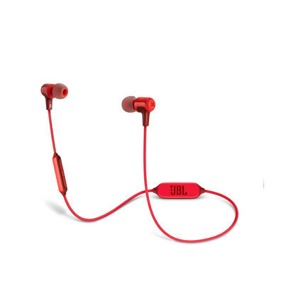JBL E25BT 蓝牙无线耳机 入耳式运动耳机 跑步通话 设备兼容 胭脂红色