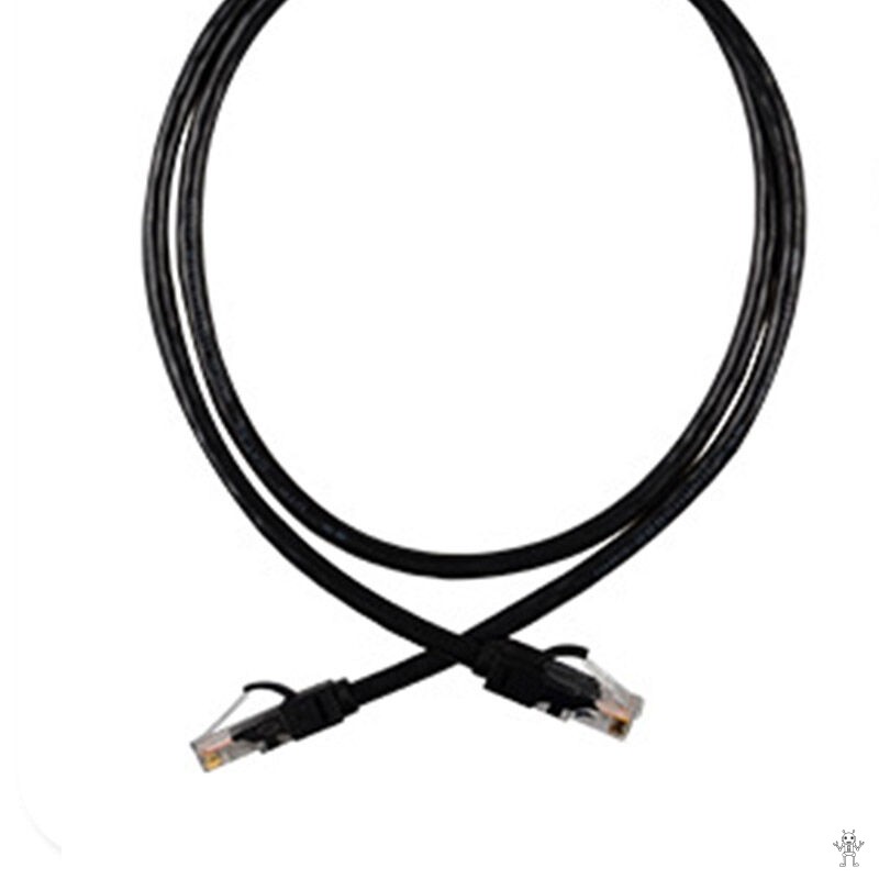 Terris 成型网线RJ45网络信号延长线 黑色 20