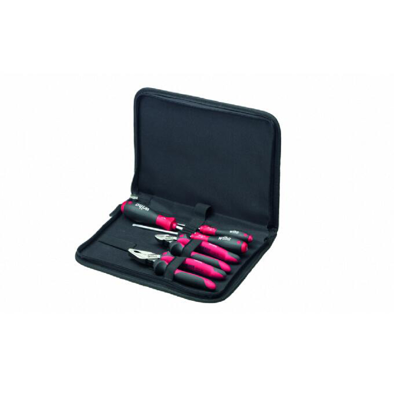 工具库 威汉Wiha 双组分软手柄螺丝起子/工业级钳子5件套 Z 99 0 006 02 30824