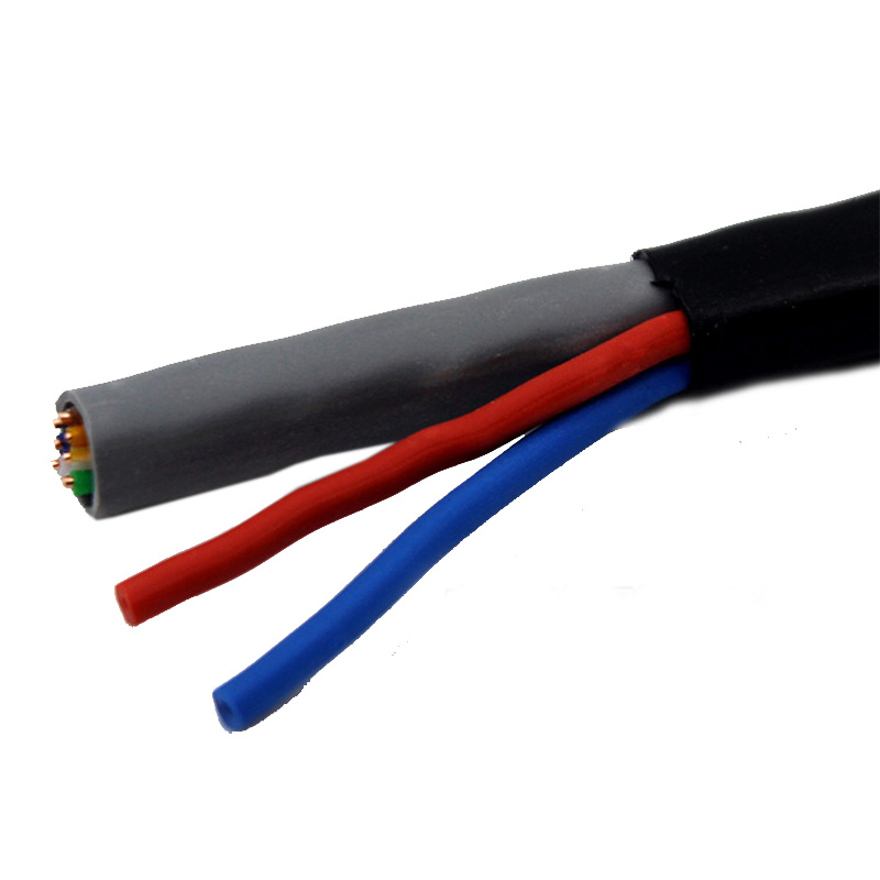 Terris 室外网络综合线监控线 4芯05+2*0.5无氧铜 300米