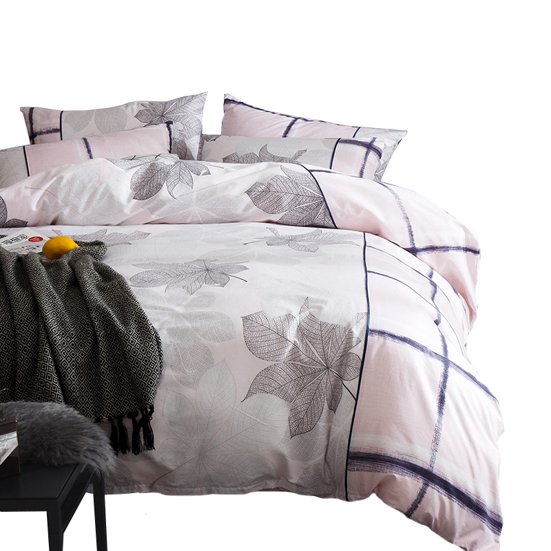 恒源祥家纺全棉印花四件套床上用品纯棉床品套件其他工艺被套床单 1.5/1.8米床 200×230cm