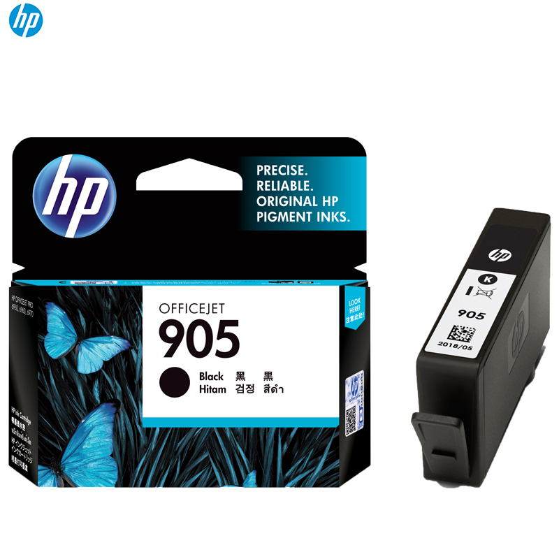 惠普（HP）T6M01AA 905 黑色墨盒(墨盒/墨水) (适用于 HP OJ6960,6970)
