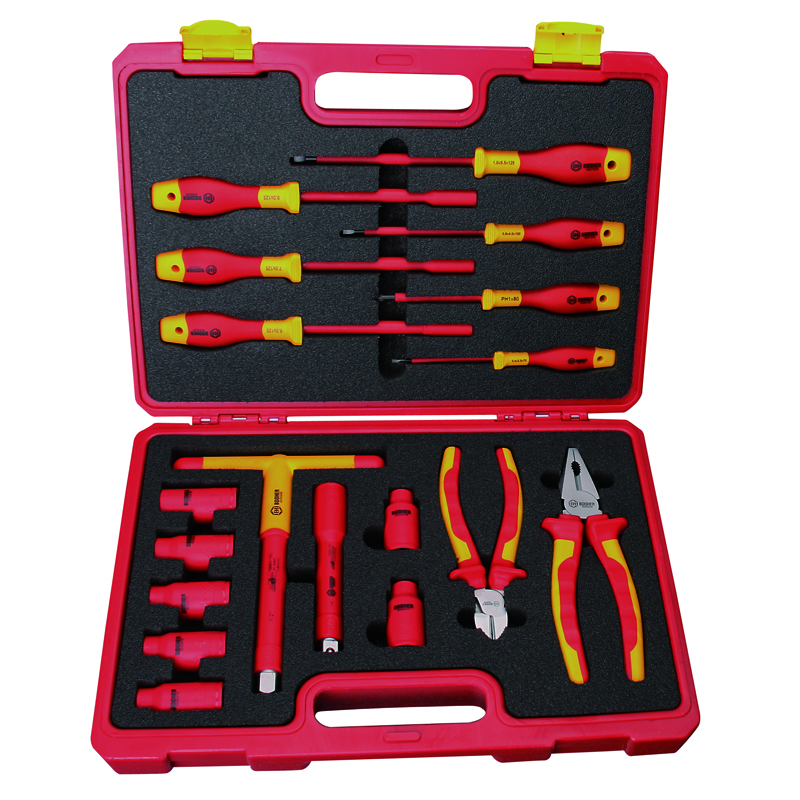 工具库 宝合BOOHER 18件VDE绝缘工具组套 0200411