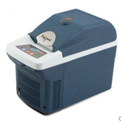 婷微(Tingwei)CB-08XBS-6L蓝色 移动车载冷暖冰箱 数显带指南针小冰箱 药品化妆品冷藏箱