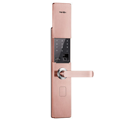 TENON/亚太天能阿里智能家用指纹密码锁防盗智能锁 V9e 红古铜