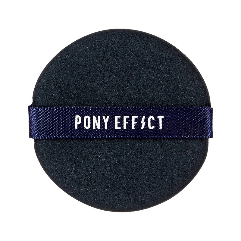 【达人pony推荐】Pony Effect方形藏蓝色水光双面粉扑2EA PONY系列干湿两用