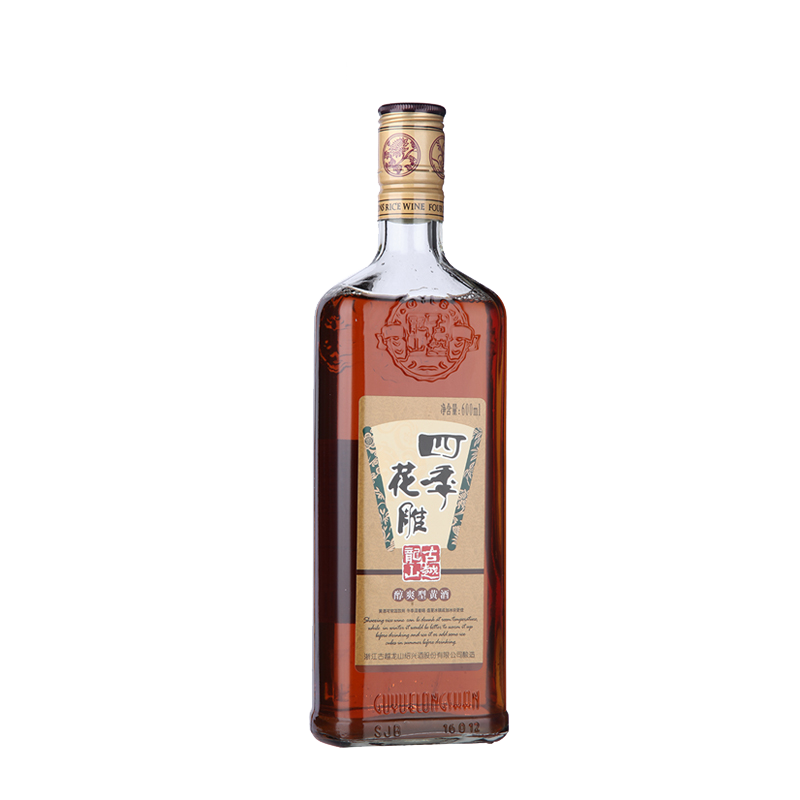 古越龙山 四季花雕 醇爽型黄酒 600ml/瓶